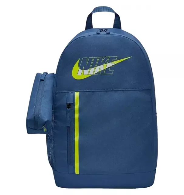 Nike Elemental Backpack School Travel Gym Bag Blue White 20L Bag DO6737 410 New
