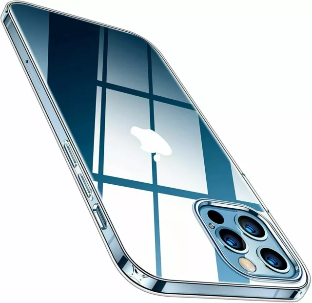 Coque TPU + Verre Trempé Pour IPhone 14 12 Mini 13 Pro Max 11 6/7/8/XR - Noire, Neuve