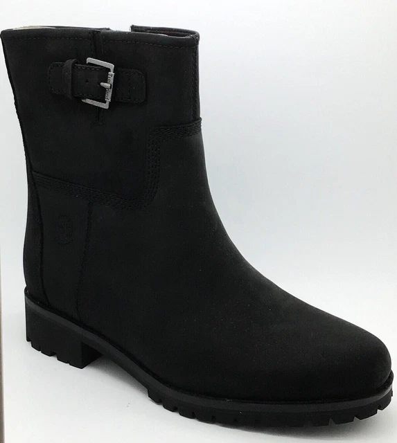 Timberland womens main hill biker boots black deals