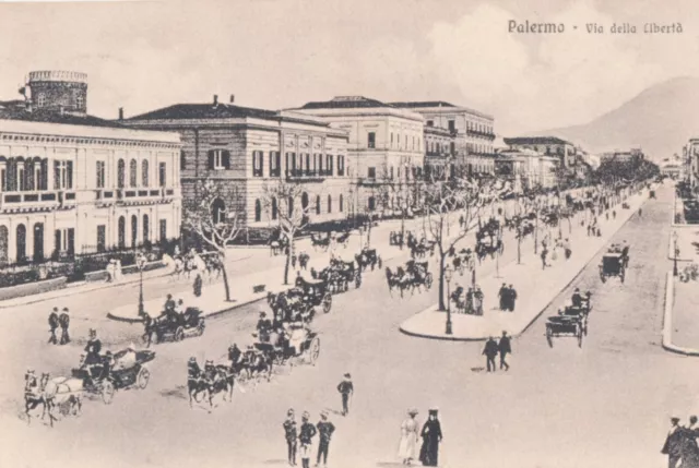 PALERMO - Via della Liberta- VG, 1918.