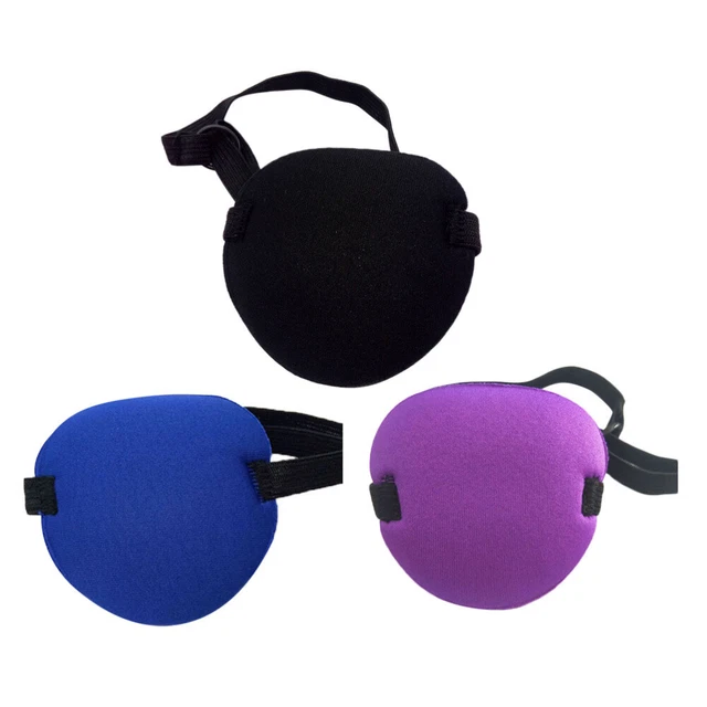 3 Pcs Pirate Eye Patch Portable Polyester Lycra Child Strabismus Eye Patches