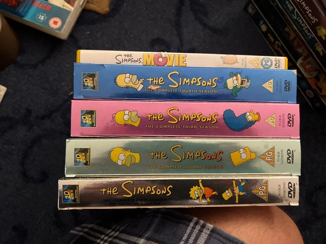 THE SIMPSONS - Complete First, Second, Third & Fourth Seasons DVD Box ...