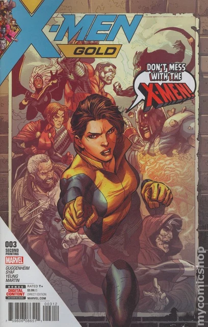 X-Men Gold #3C Syaf Variant 2nd Printing VF 2017 Stock Image