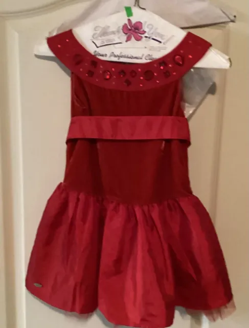 American Girl Clothes Joyful Jewels Holiday Outfit Red Fancy Dress Shoes size 6