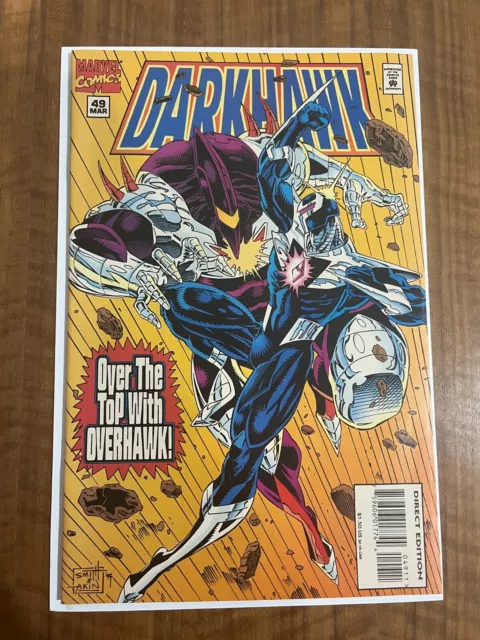 Marvel Darkhawk 49, 1995 1st Appearance Overhawk, HTF Low Print Run Key, FN/VF