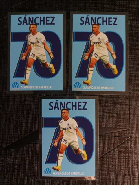 Lot of 3 PANINI FOOTBALL STICKERS 2023 # 235 Alexis SANCHEZ OM Classic CRACK TOLOADER