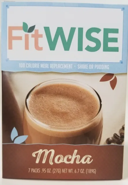 Fit Wise 100 Calorie Mocha Pudding/Shake Meal Replacement - Ideal Protein Compat