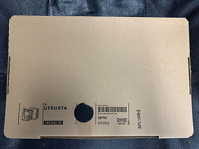 1 Pair:  Ikea Utrusta Horizontal Black Cabinet Soft Close Hinge 102.657.35 New