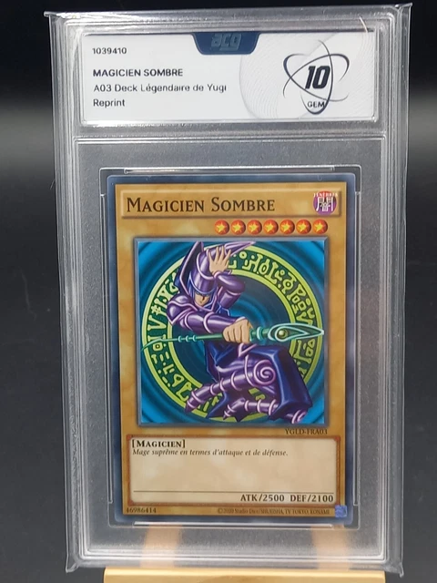carte YU-GI-OH YGLD-FRA03 Magicien Sombre magicien des tenebres ACG grade 10 PCA