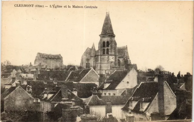 CPA AK CLERMONT - L'Église et la Maison Centrale (423612)