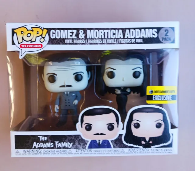 Funko Pop! TV Addams Family Gomez and Morticia 2-Pack EE Exclusive Vaulted 2019