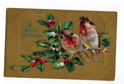 PC-1392" Vintage Post Card 1911 -"Merry Christmas." - Attica, Indiana