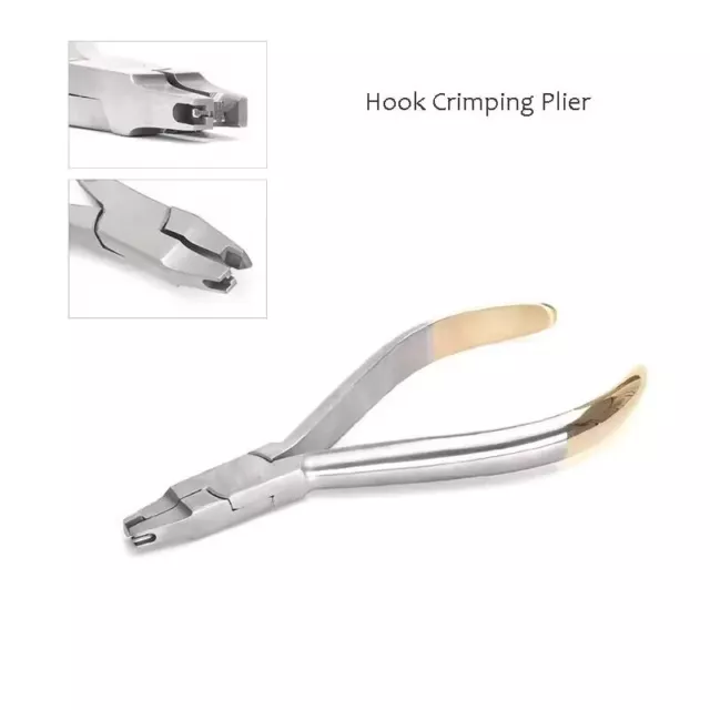 Dental Hook Crimping Plier Crimpable Arch Wire Placement New Orthodontic Pliers