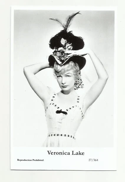 (Bx24) Veronica Lake Swiftsure Photo Postcard (27/364) Filmstar  Pin Up Glamour