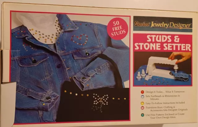 vintage Studs & Stone Setter from Darice Jewelry Designer include 50 free studs