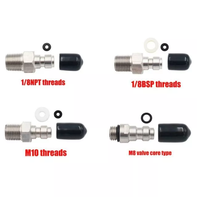 8mm/PCP-Paintball One Way Foster Fill Nipple Male-Quick Connect 1/8-NPT 1/8BSPP