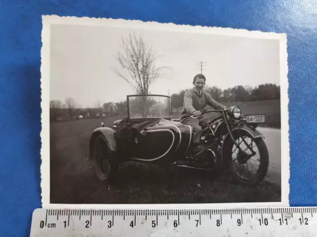 Motorrad BMW mit Beiwagen,Gespann Foto  7.5.1933 ,sehr selten!!!!!!!!!!!