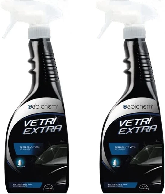 Abichem, Verre Extra, Détergent Verre Super- Actif Prêt À L'Emploi, 2pz X 750ml