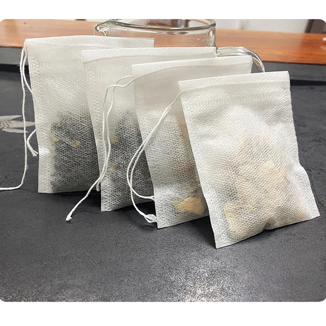 200Pcs Non-woven Fabric Drawstring Bags Spices Storage Bags  Home Storage
