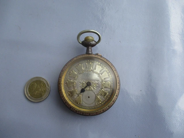 Montre Gousset Ancienne - À Restaurer - Pièce Vintage Sans Marque