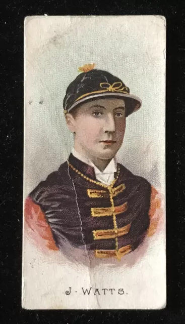 Lambert & Butler JOCKEYS (No Frame) 1902 # J. Watts Original Cigarette Card