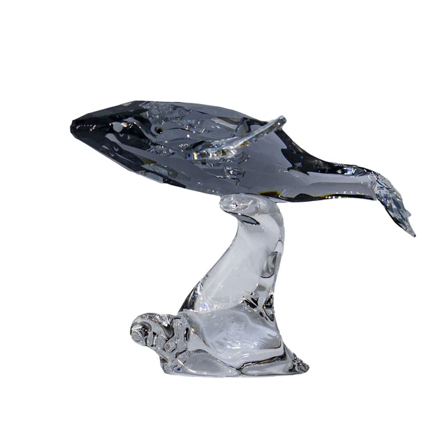 Swarovski Crystal Figurine, Young Whale, Humpback (1096741) 2.7" MIB