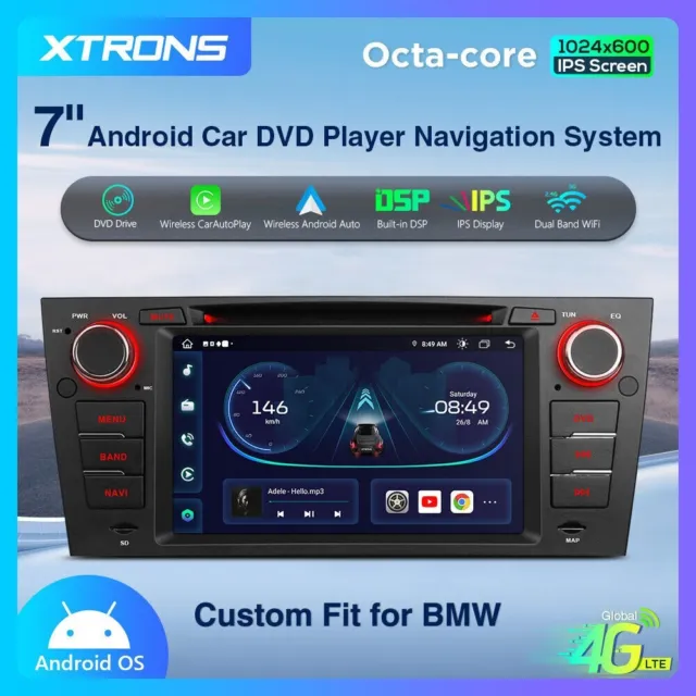 Car Radio GPS Android 13 BMW E90 E91 E92 E93 wi-Fi 4G Carplay Dsp XTRONS IE7290B