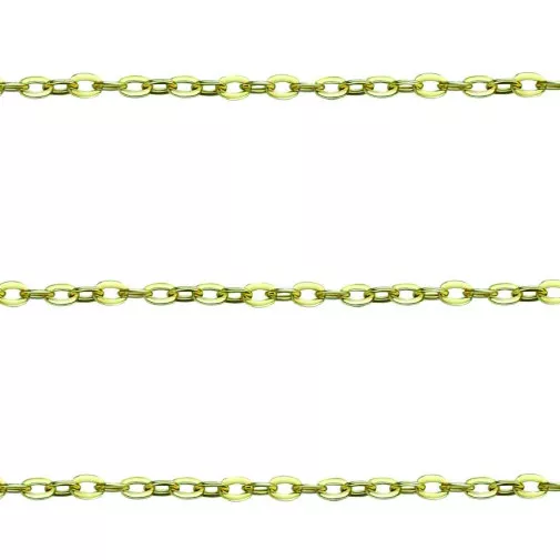 Ankerkette runde Plättchen geschlagen Halskette Echt Gold 333 8 Kt Gelbgold Neu