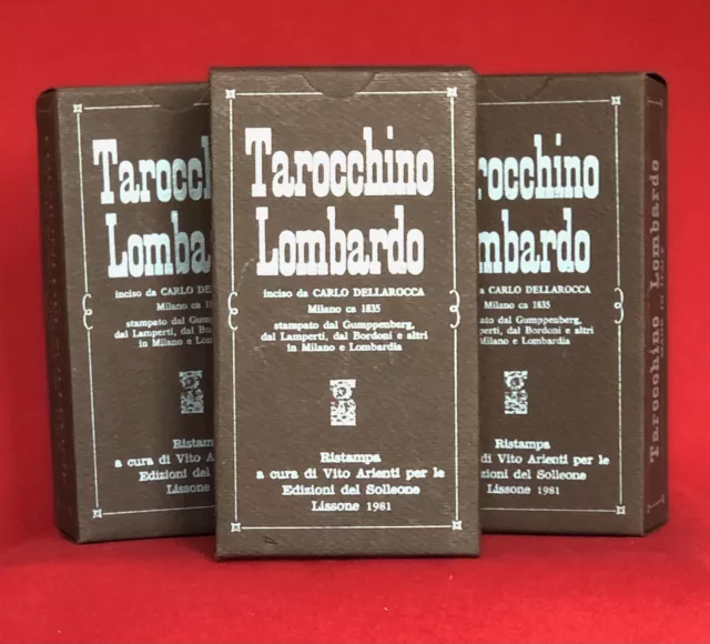 Tarocchi Tarot TAROCCHINO LOMBARDO Ed. Arienti - Lissone - 1981 - 🤩