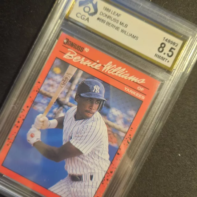 1989 Donruss BERNIE WILLIAMS #689 graded 8.5 NM/MT + yankees vintage baseball