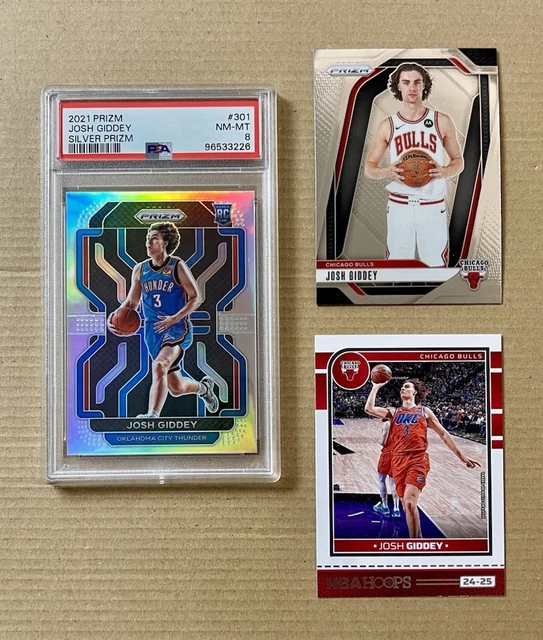 Josh Giddey RC auto silver prizm Josh Giddey 2021 Prizm #301