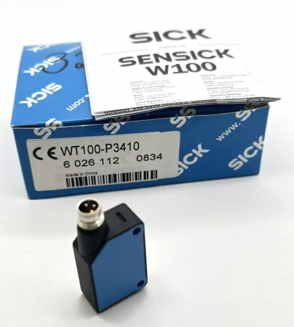 SICK WT100-P3410 Fotoelektrischer Näherungssensor Reflexions-Lichttaster NEU OVP