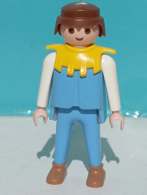 1 PLAYMOBIL Accessoire Château Fort Roi Reine Siège Fauteuil Bleu Foncé - Foto 3