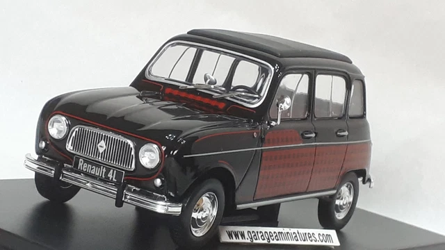 Maquette Renault 4L Parisienne 1964 - WhiteBox 1/24 - Noire/Rouge