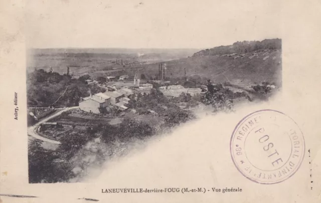 Carte postale ancienne postcard LANEUVEVILLE-DERRIERE-FOUG vue générale éc. 1914