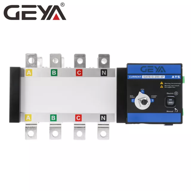 GEYA Commutateur de transfert automatique industriel grille 250A vers générateur