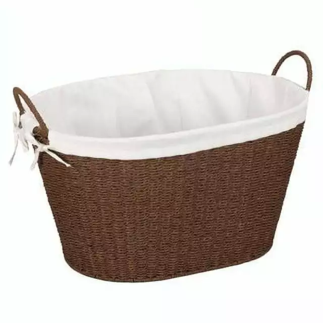 Household Essentials Durable Laundry Basket, Brown