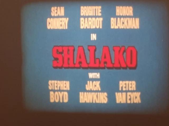 Shalako 1968 Super 8 Colour Sound 8Mm Cine Film 400Ft Scope Bardot Connery
