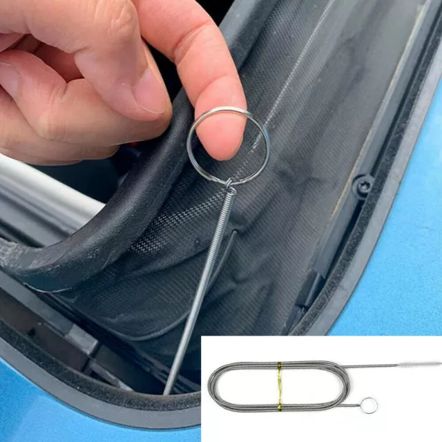 1x Car Drain Dredge Sunroof Cleaning Scrub Brush Tool Accessories Clean Brushes 1x Car Drain Dredge Sunroof Cleaning Scrub Brush Tool Accessories Clean Brushes