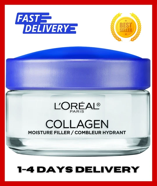 L'Oreal Paris Collagen Moisture Filler Facial Treatment Day Night Cream 1.7 oz L'Oreal Paris Collagen Moisture Filler Facial Treatment Day Night Cream 1.7 oz