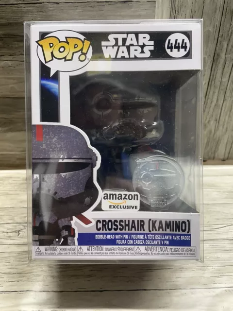 Funko POP! Star Wars Crosshair (Kamino) with Pin #444 Amazon Excl W/Protector A2