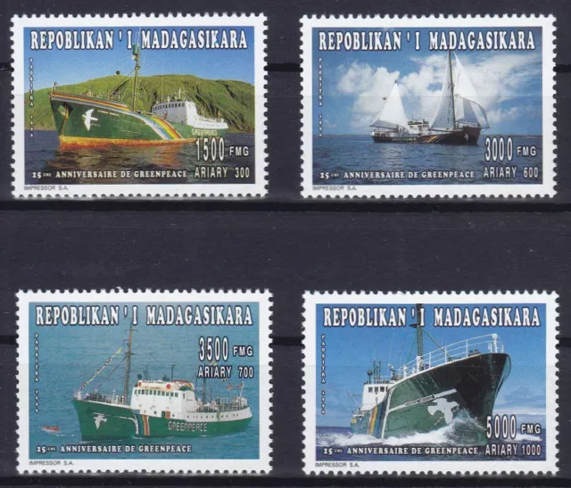 Madagaskar  1794 - 1797 **, Greenpeace-Schiffe (10 ME)