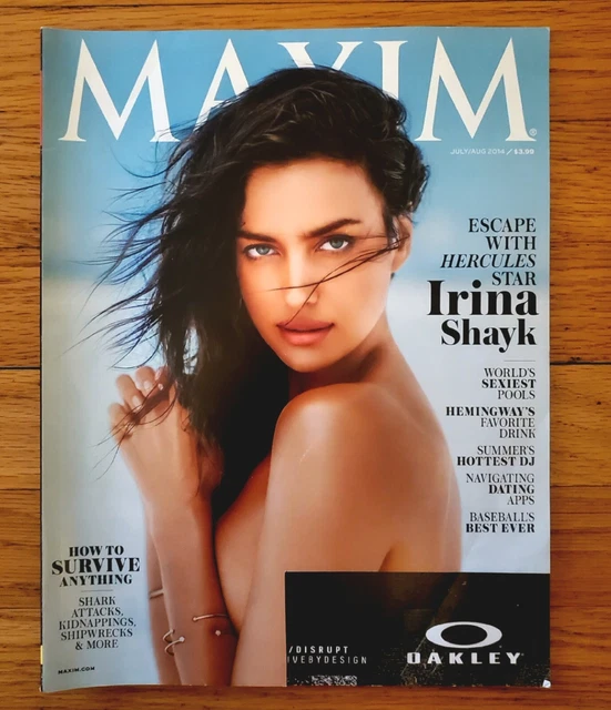 MAXIM - IRINA Shayk issue - July/Aug 2014 $12.00 - PicClick