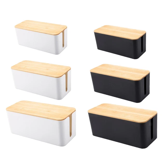 Amosfun Kabelbox Für Steckdosenleiste - Kabelschutz Organizer Box Schwarz