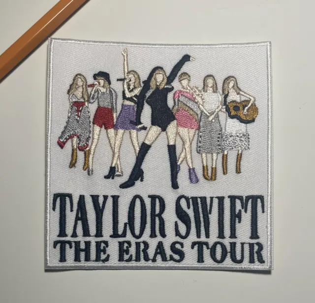 Taylor Swift Patch The Eras Tour Swifties Music Embroidered Iron On Patch 4x4"