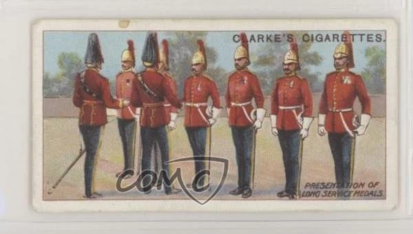 1910 ITC Army Life Tobacco Clarke's Back Presentation of Long Service Medals jn1