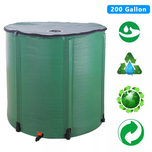 750 Liter Regenwassertonne Regentonne Faltbarer Wassertank mit Hahn Tank Camping