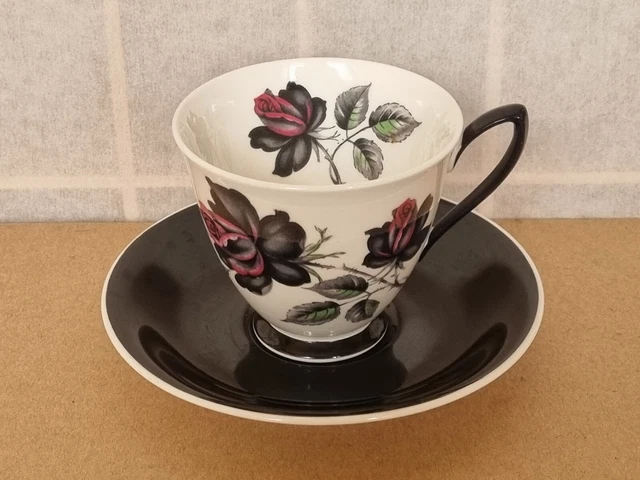 Royal Albert Masquerade Cup And Black Saucer