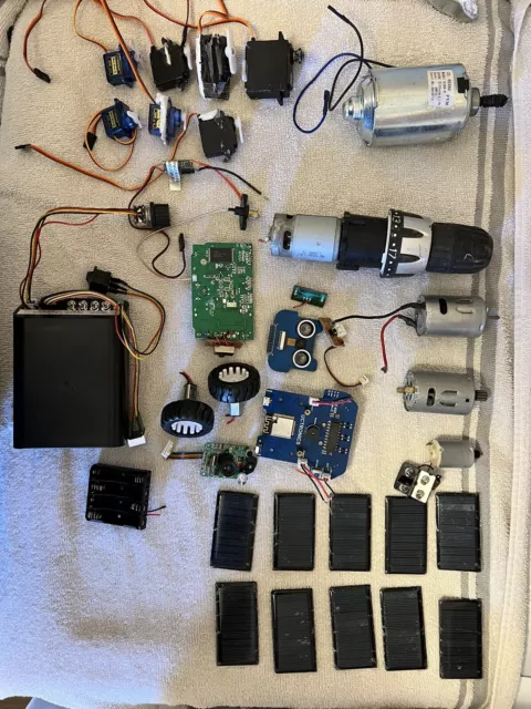 rc and/or Robotics Hobby parts lot (motors, Controllers, Sensors Servos Etc