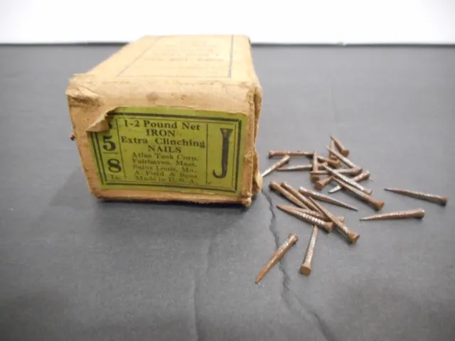 *VINTAGE* 5/8" Iron Cobblers Nails Extra Clinching Nails Atlas Tack Corp.